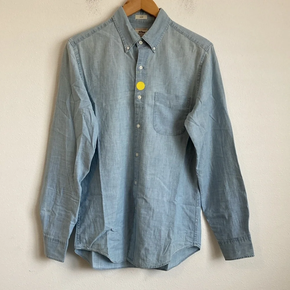J. Crew Organic Cotton‎ Chambray Shirt - Picture 4 of 11